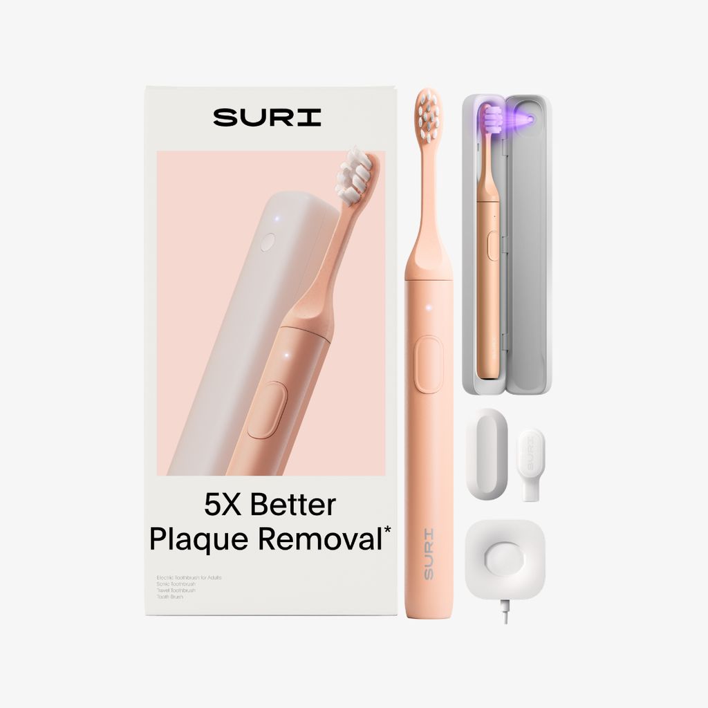 SURI 2.0 Sonic Electric Toothbrush with UV Cleaning Travel Case - Sunset Bloom