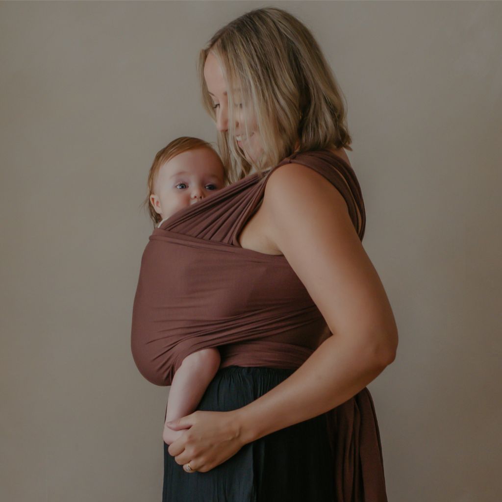 Baby Wrap Carrier - Cocoa Infusion - Image 5