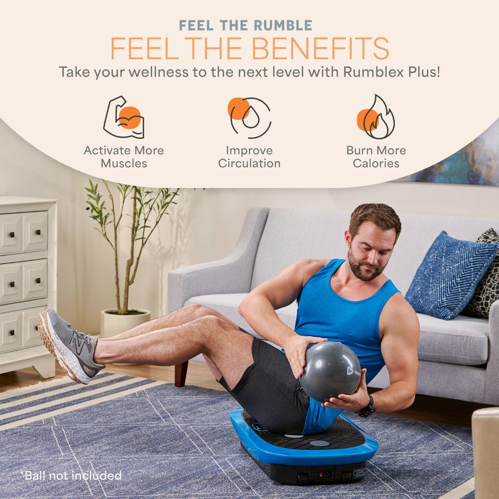 Rumblex Plus 4D Vibration Plate - Blue - Image 2