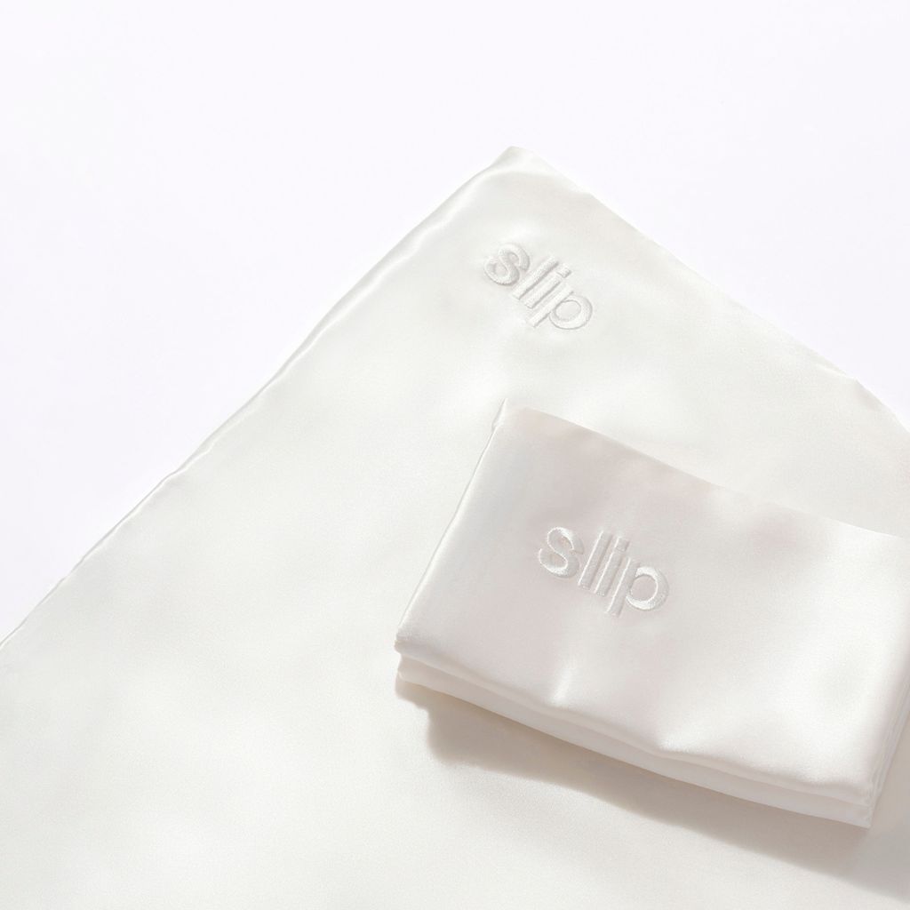 Pure Silk Queen Pillowcase Duo - White - Image 3