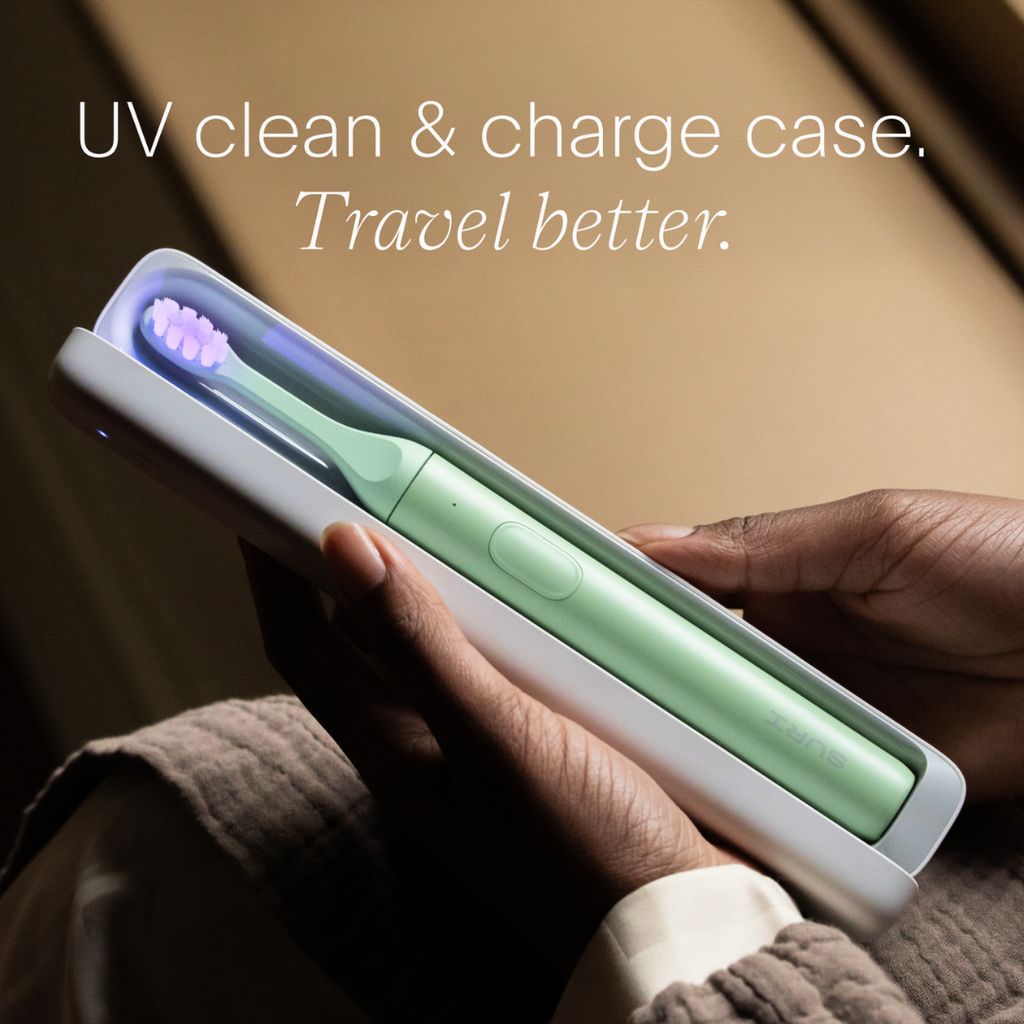 SURI 2.0 Sonic Electric Toothbrush with UV Cleaning Travel Case - Winter Fern - Image 3