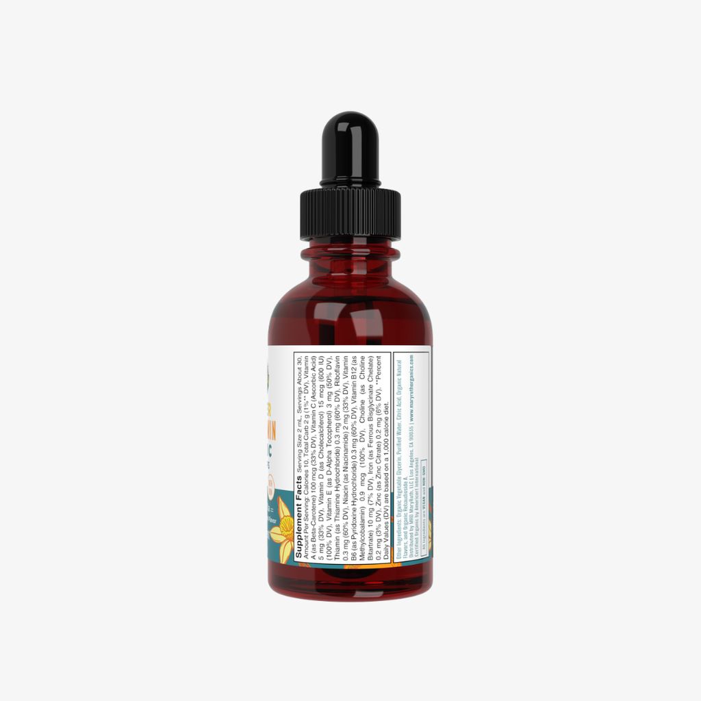 Toddler Multivitamin Liquid Drops With Iron - Vanilla Orange - Image 4
