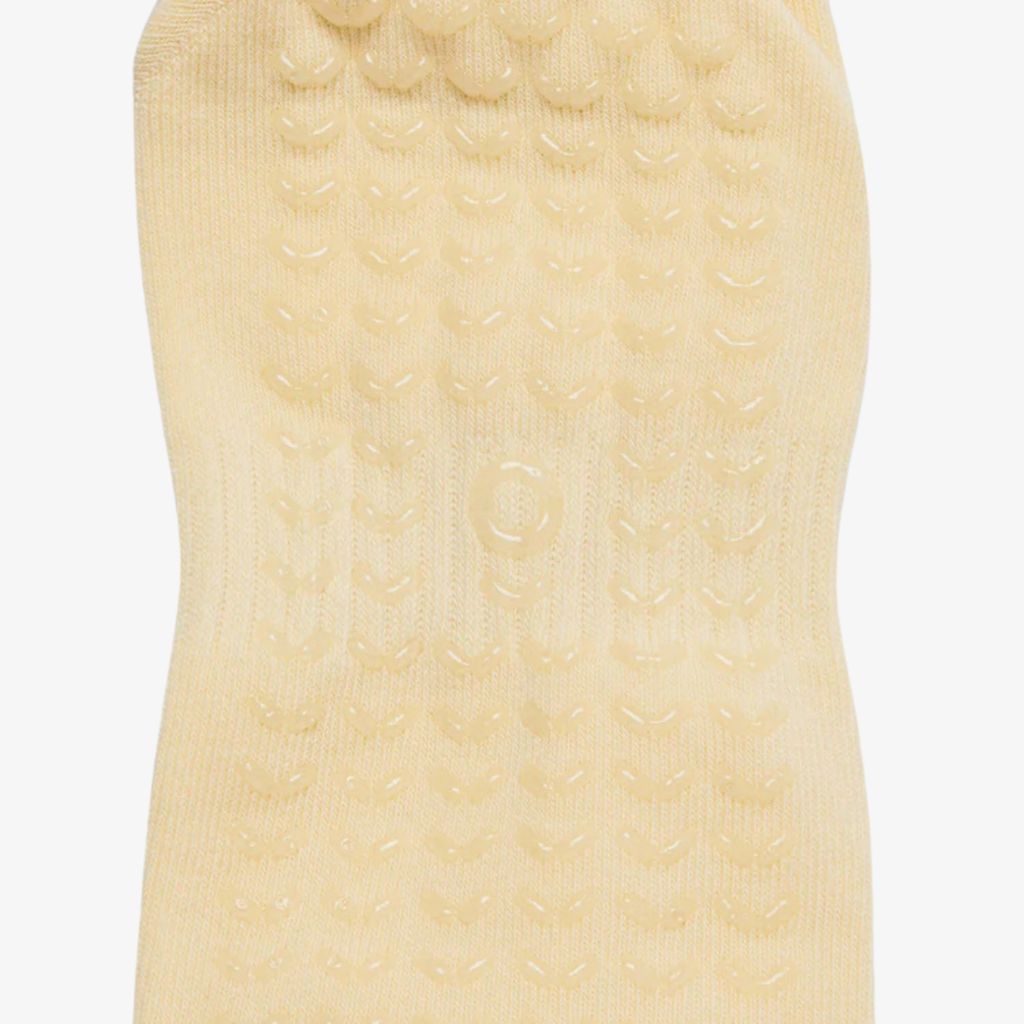 ÔWEAR Crew Sporty Stripes Pilates Grip Socks - Yellow - Image 3
