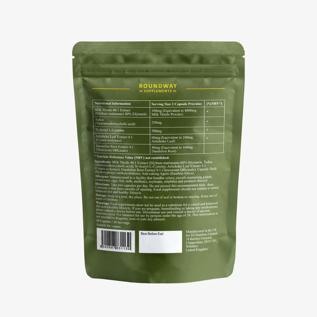 Milk Thistle, Dandelion, TUDCA, Artichoke and NAC Capsules - Image 3