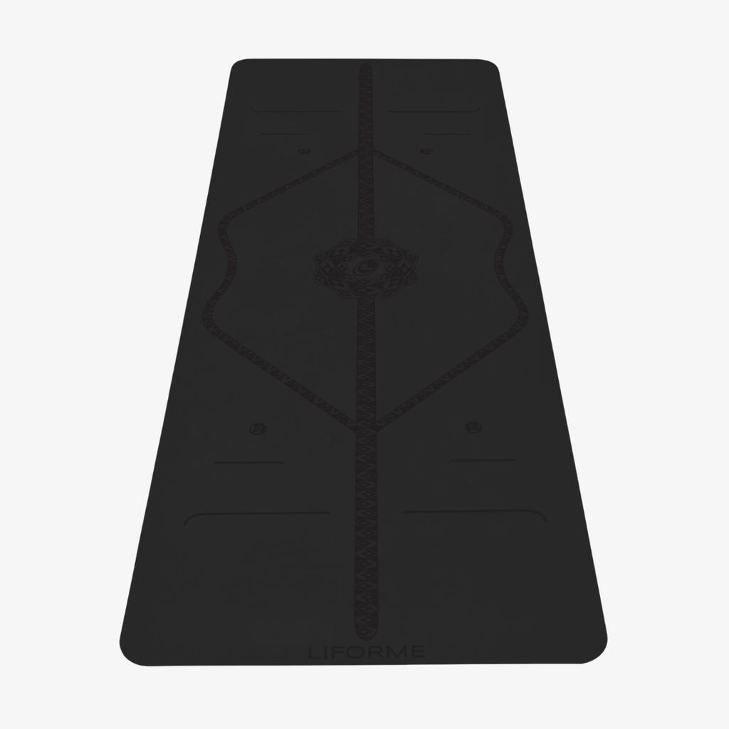 Liforme Mystique Yoga Mat - Black on Black
