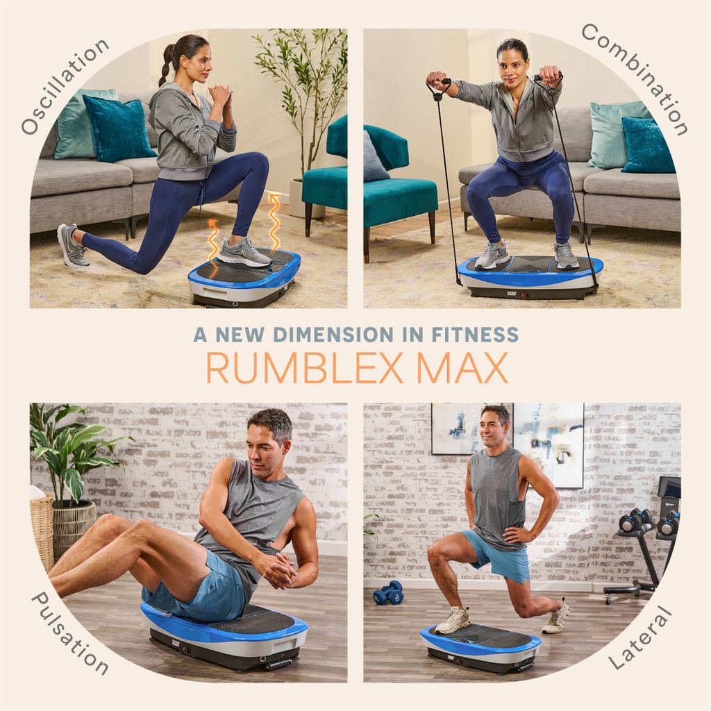Rumblex Max 4D Vibration Plate - Blue - Image 2