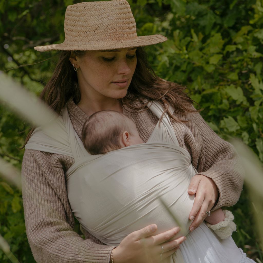 Baby Wrap Carrier - Warm Oat - Image 5