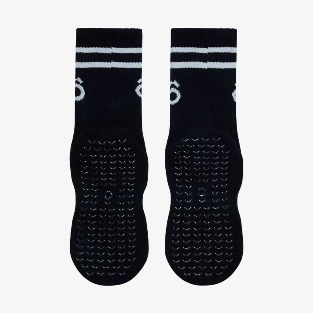 ÔWEAR Crew Sporty Stripes Pilates Grip Socks - Black - Image 4
