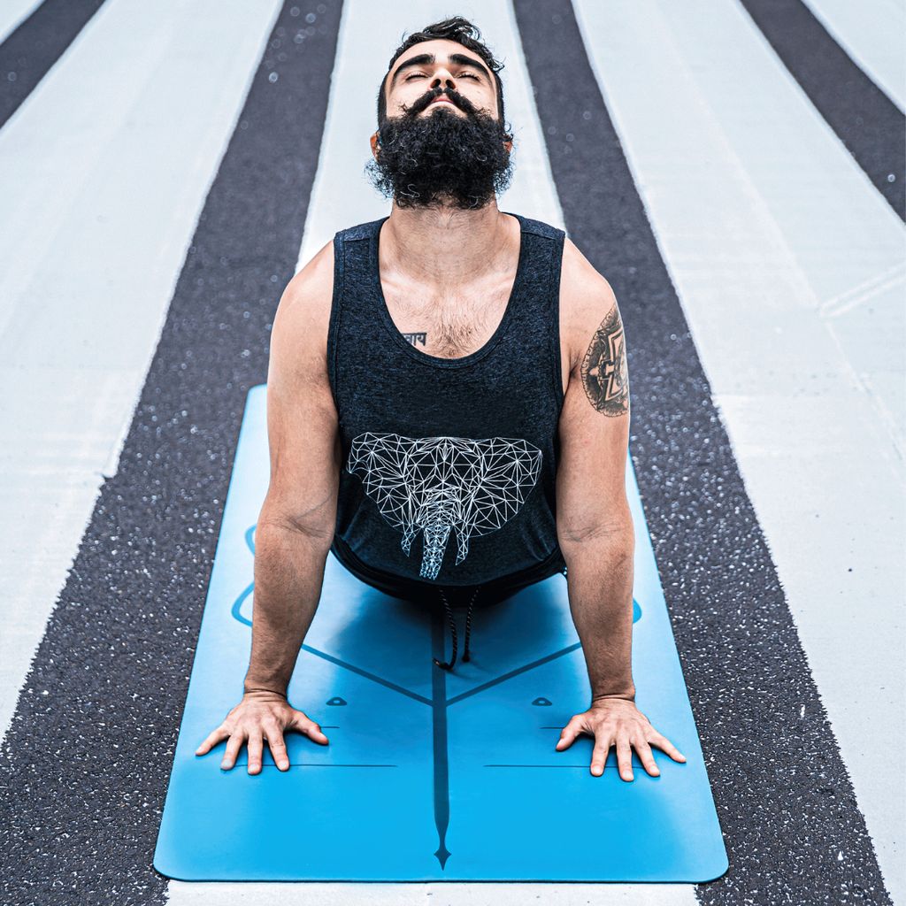 Liforme Classic Travel Yoga Mat - Blue - Image 4