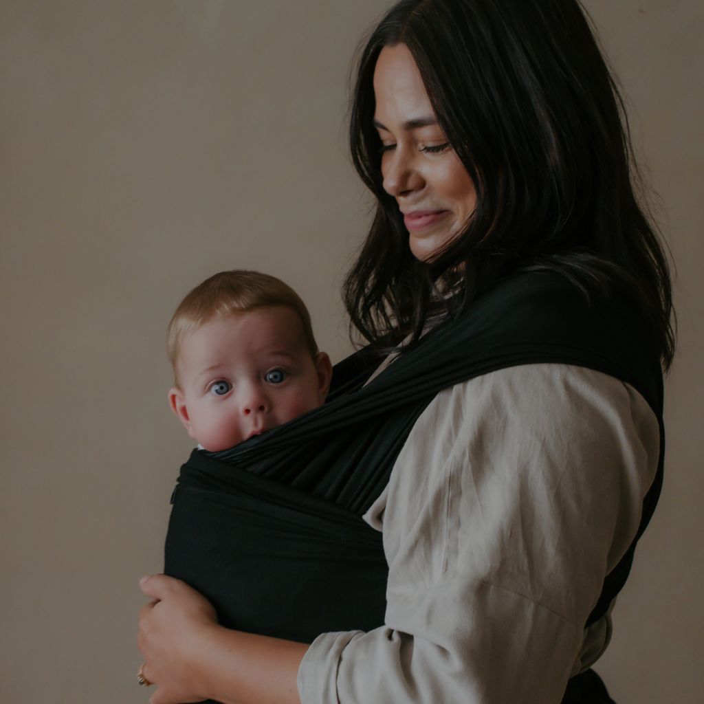 Baby Wrap Carrier - Night Black - Image 5