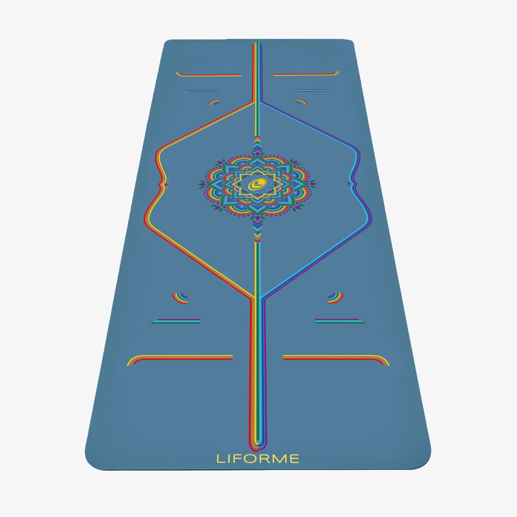 Liforme Rainbow Yoga Mat - Blue Sky