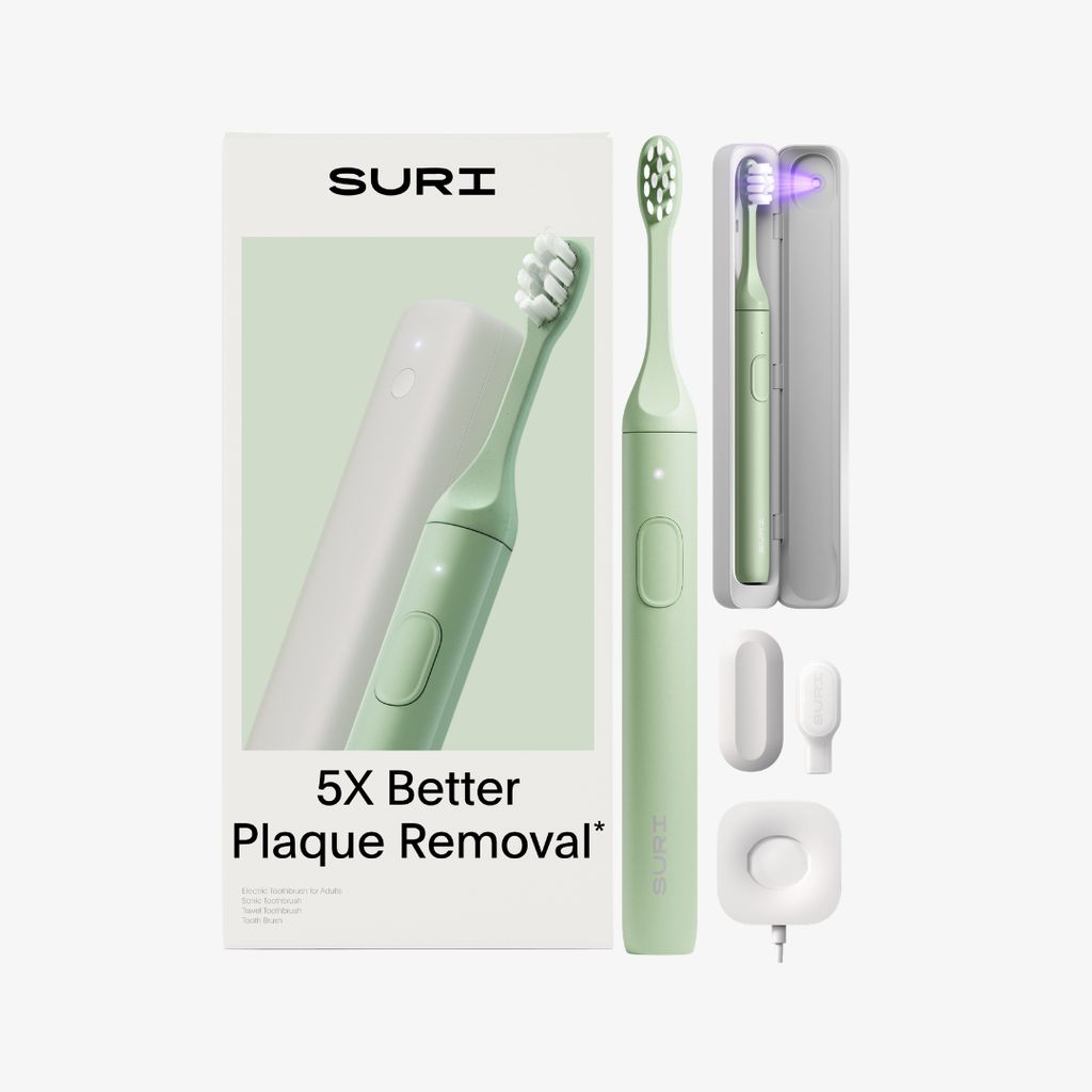 SURI 2.0 Sonic Electric Toothbrush with UV Cleaning Travel Case - Winter Fern