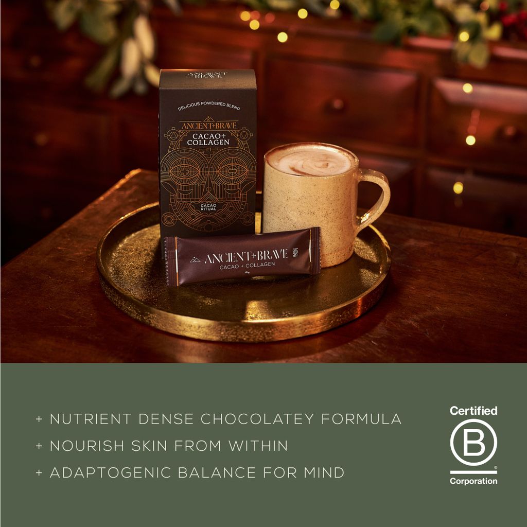 Ancient + Brave Cacao + Collagen Sachets - Image 4
