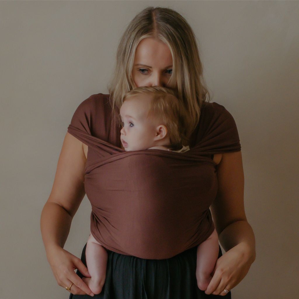 Baby Wrap Carrier - Cocoa Infusion - Image 2