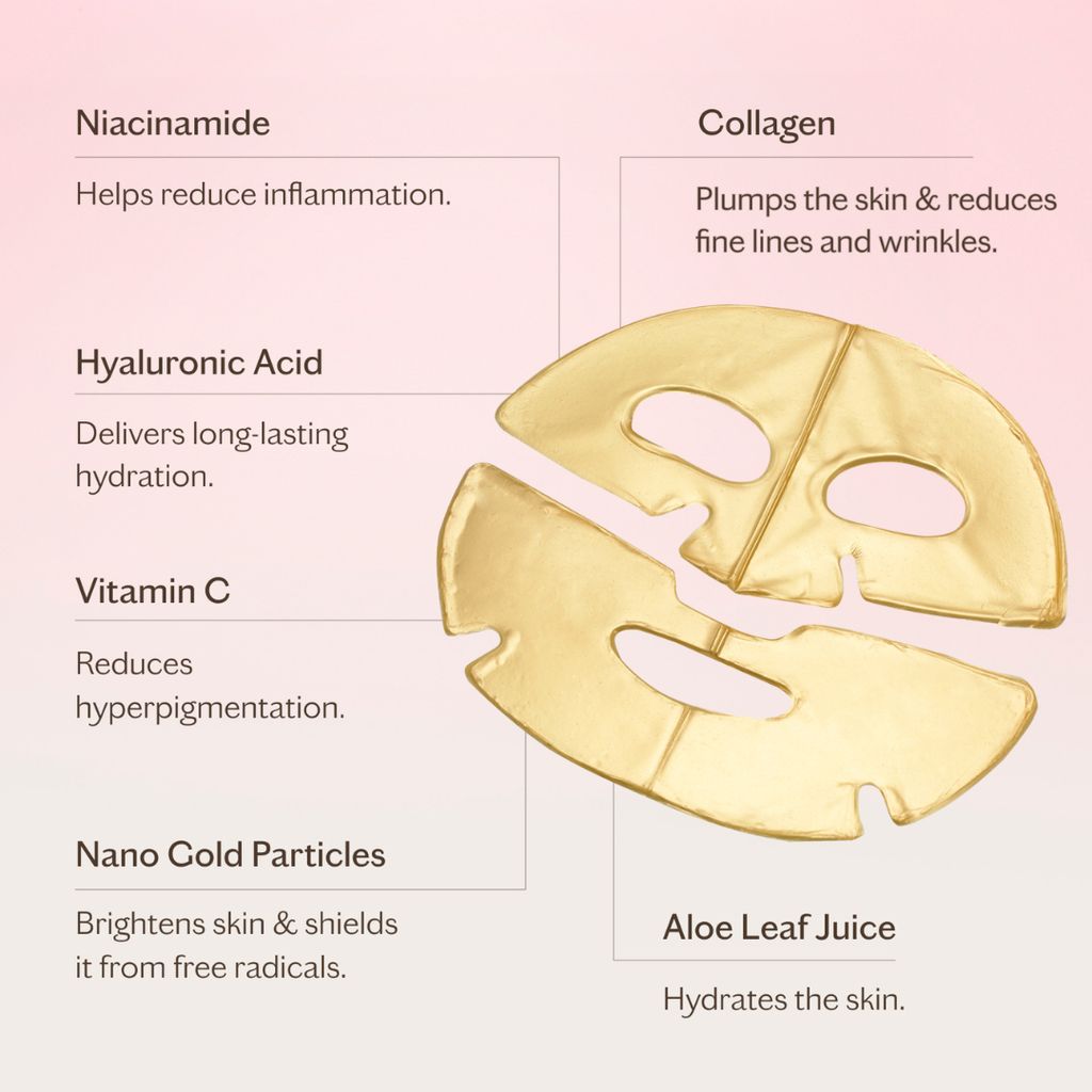 Hydra-Lift Gold Collagen Hydrogel Face Mask - Image 4