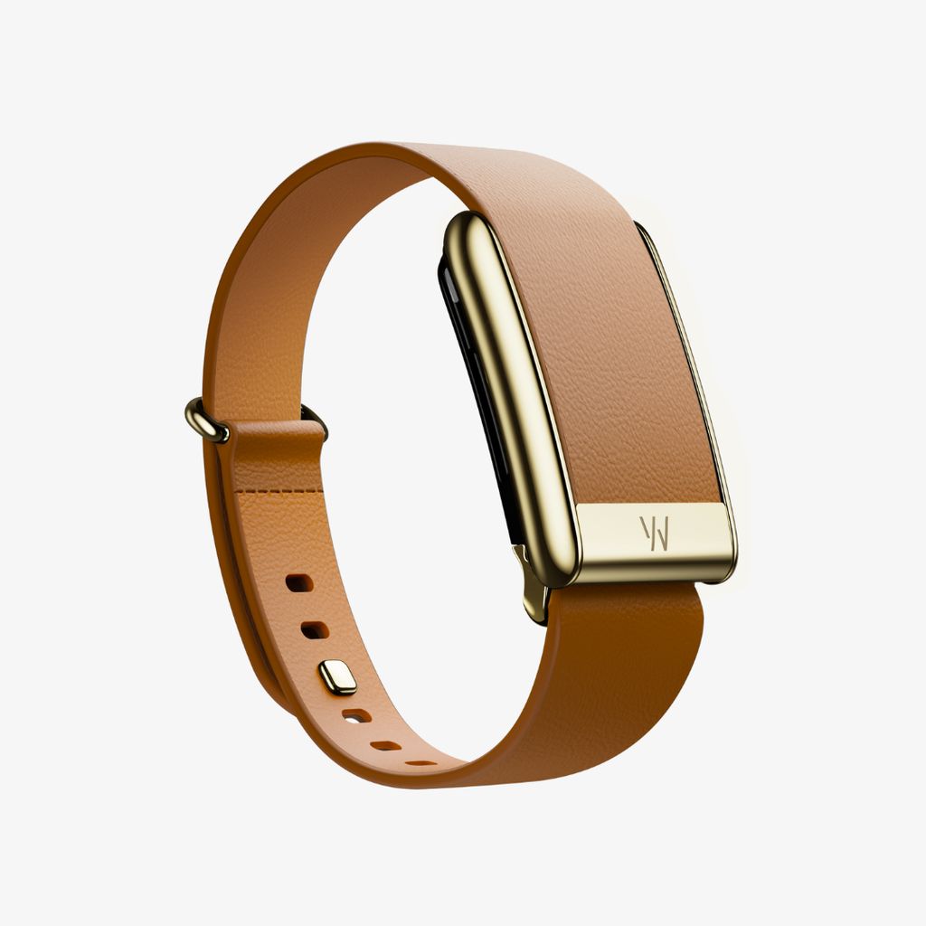 LeatherLuxe Tapered Band - 5.0 - Camel with Gold - Image 2