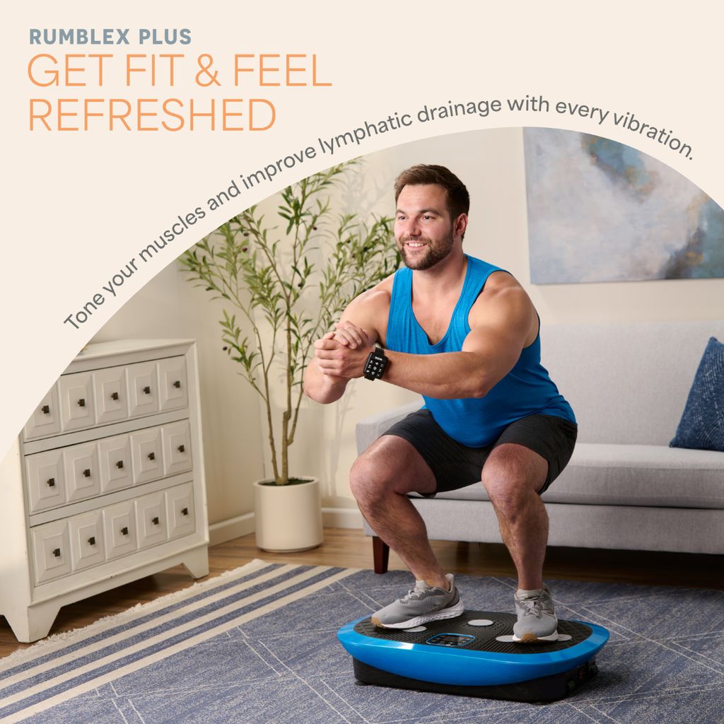 Rumblex Plus 4D Vibration Plate - Blue - Image 3