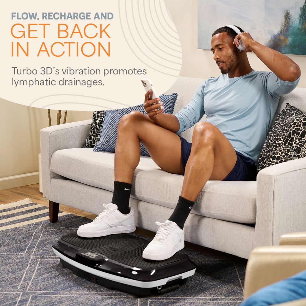 Turbo 3D Vibration Plate - Black - Image 3