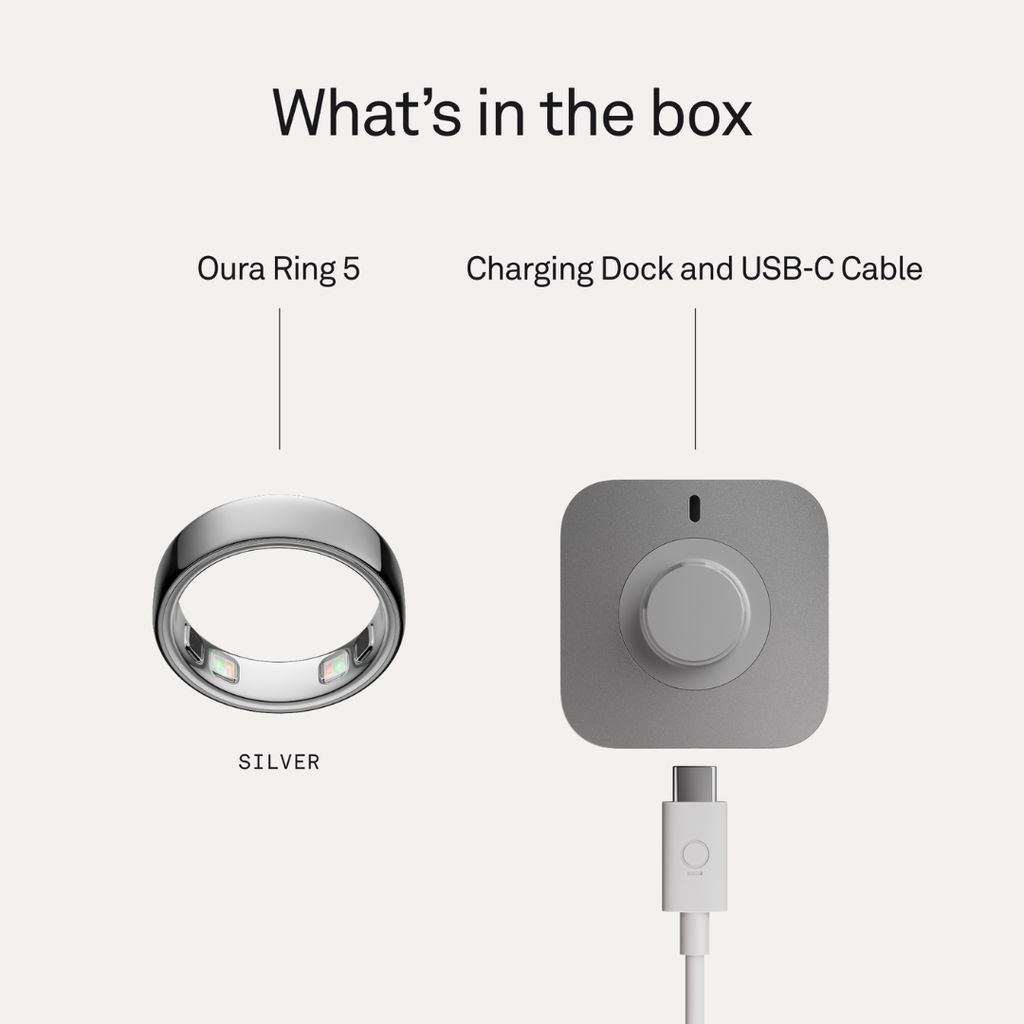 Oura Ring 5 - Silver - Image 8