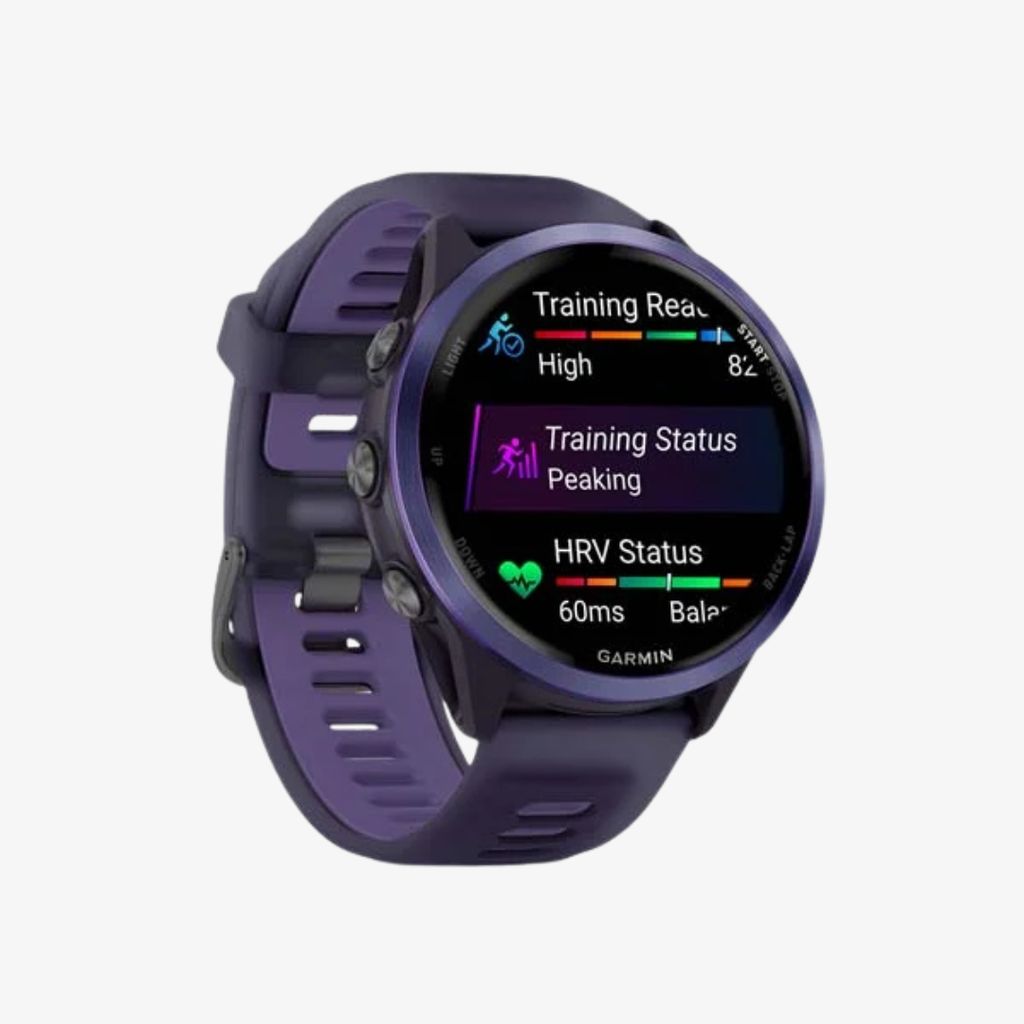 Forerunner® 570 - 47mm - Indigo Aluminium with Translucent Imperial Purple/Indigo Band - Image 3