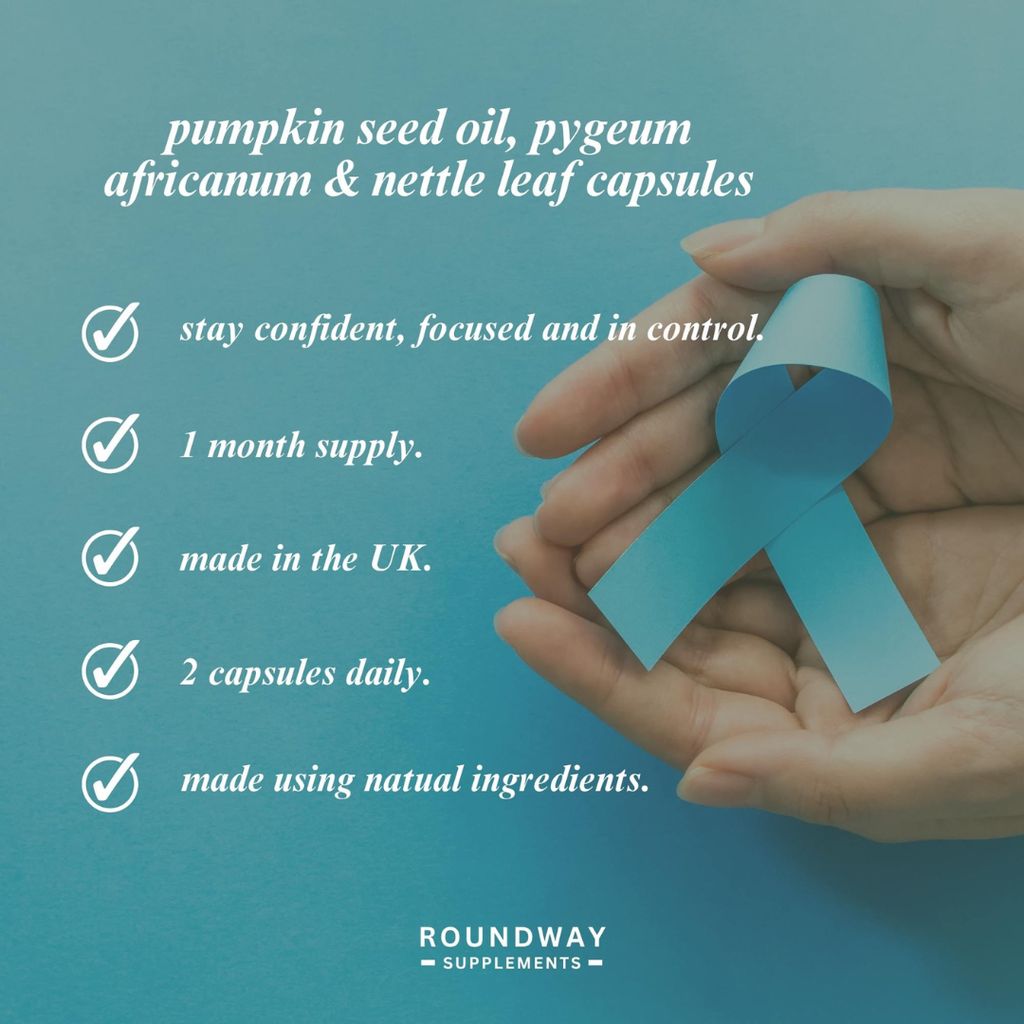 Pumpkin Seed Oil, Pygeum Africanum & Nettle Leaf Capsules - Image 5