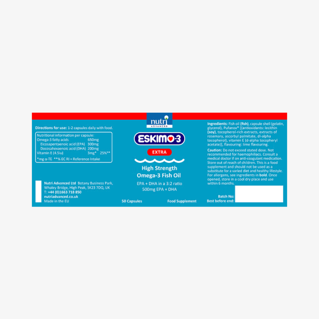 Eskimo®-3 Extra Support Fish Oil & Vitamin E - Image 2