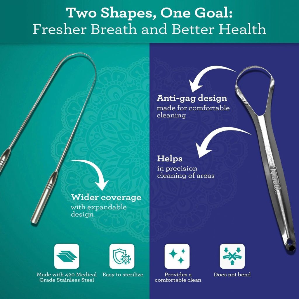 Stainless Steel Tongue Scraper with Travel Case - Image 5