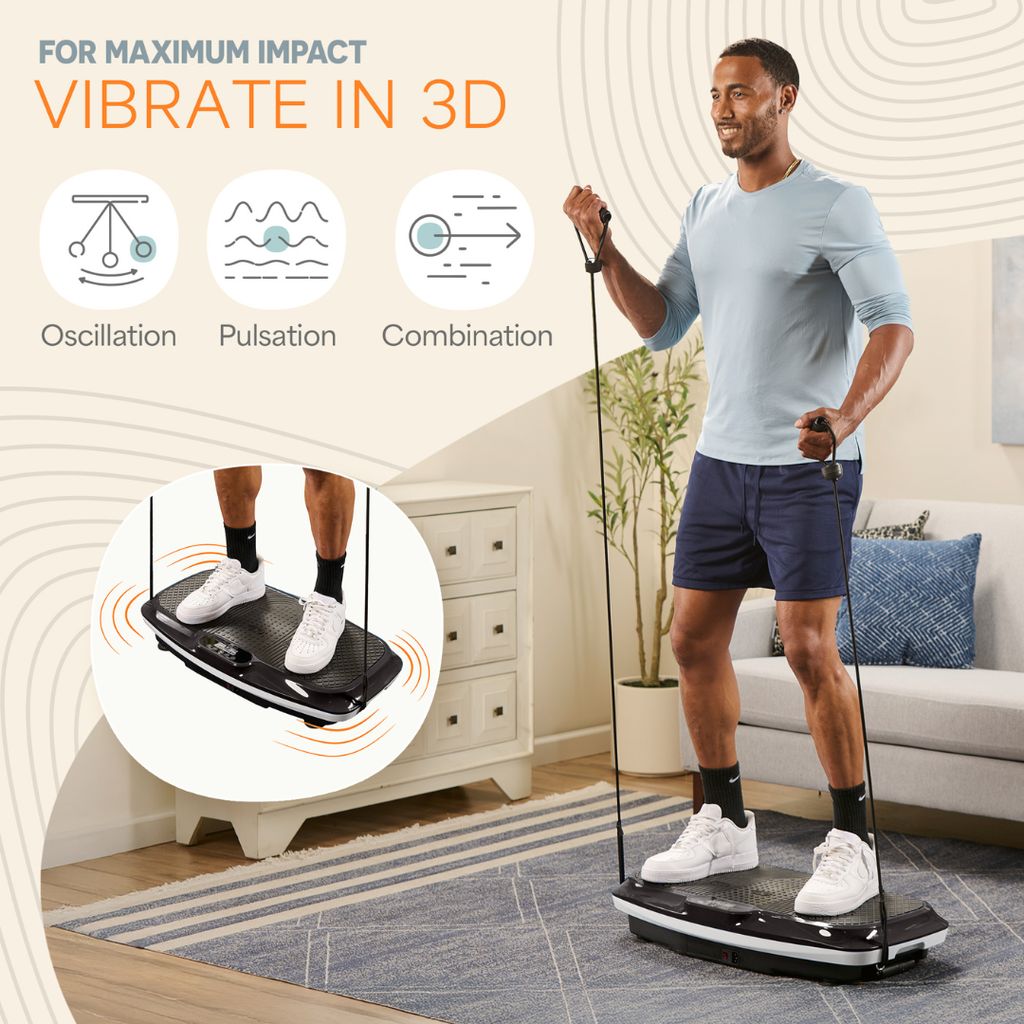 Turbo 3D Vibration Plate - Black - Image 4