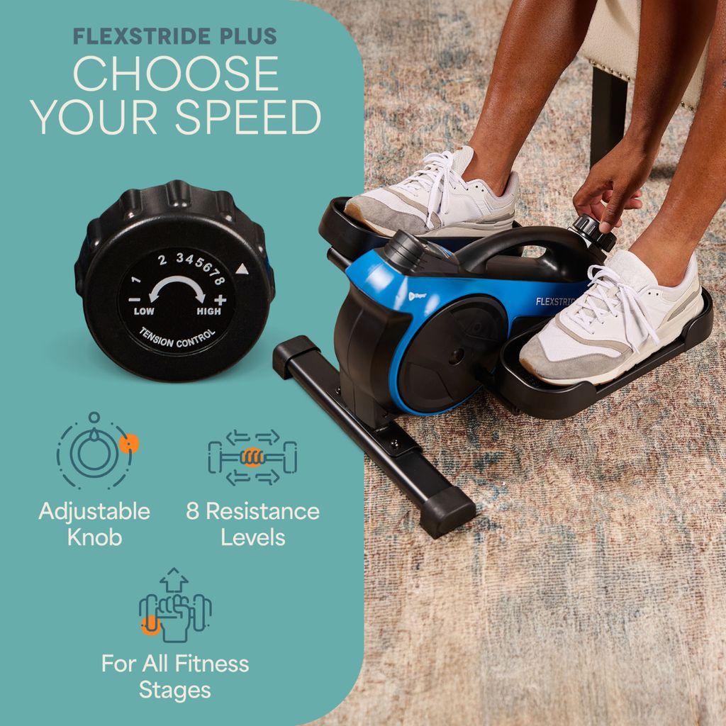 FlexStride Plus Under Desk Elliptical - Blue - Image 5