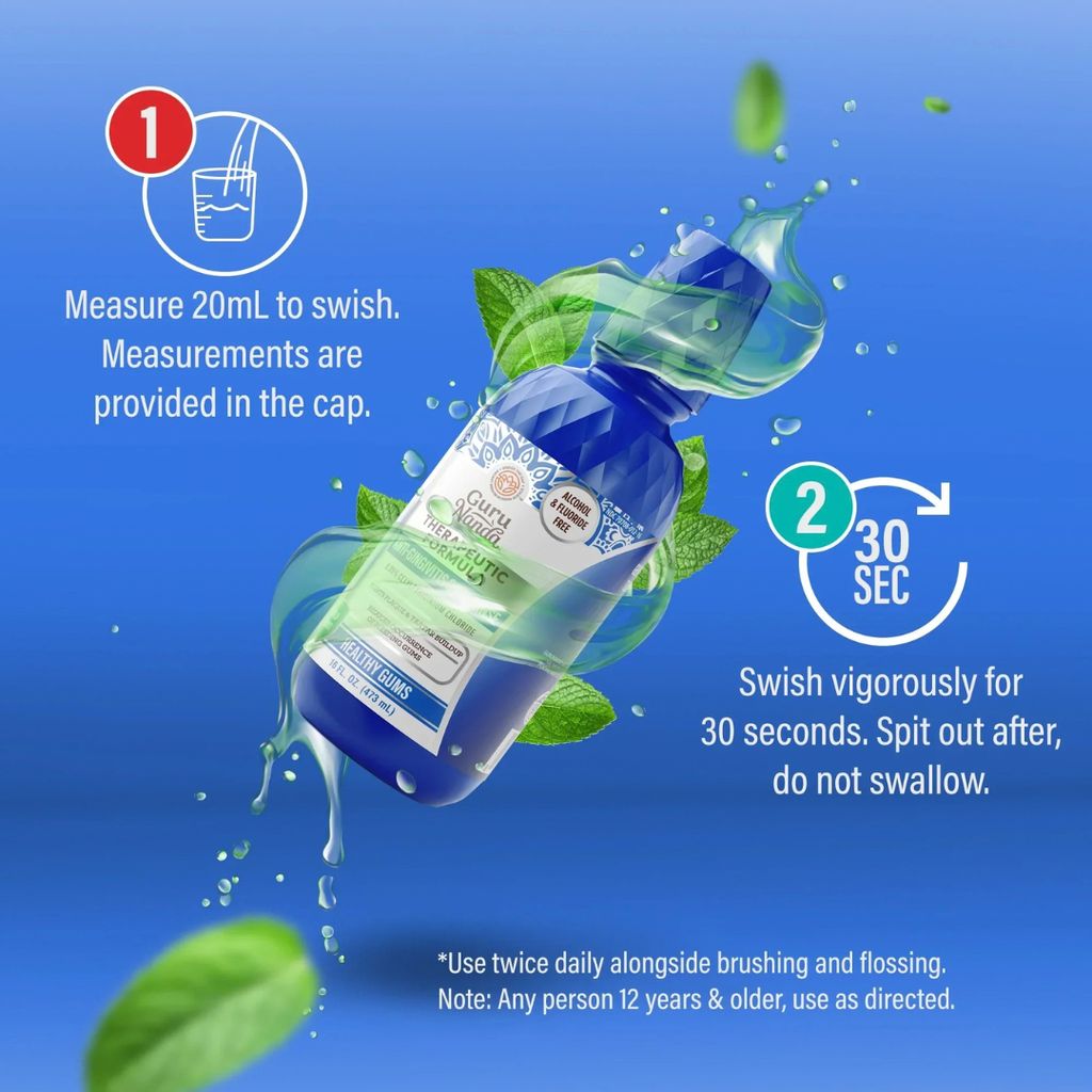 Healthy Gums Anti-Gingivitis Oral Rinse (Wild Mint) - Image 5