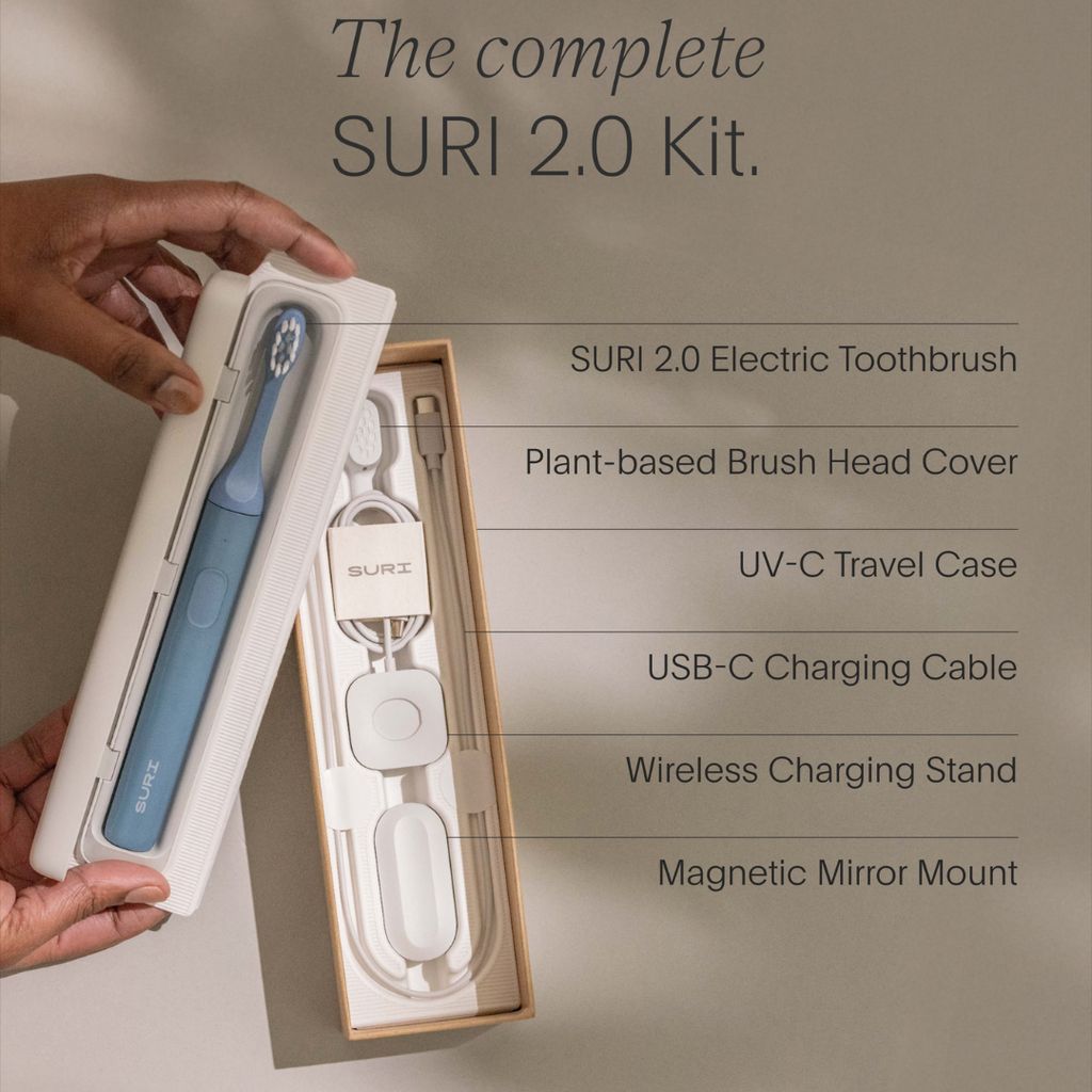 SURI 2.0 Sonic Electric Toothbrush with UV Cleaning Travel Case - Morning Waves - Image 5