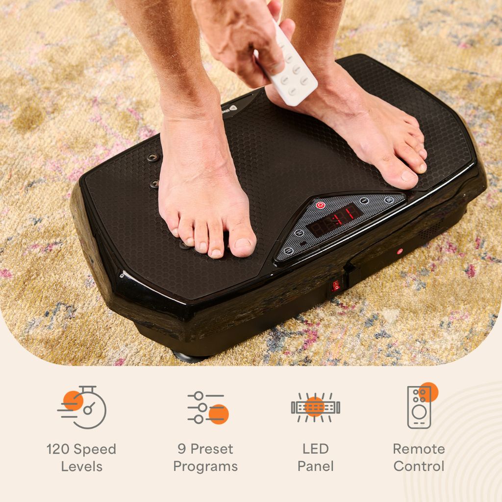 Hexaplate Vibration Plate - Black - Image 5