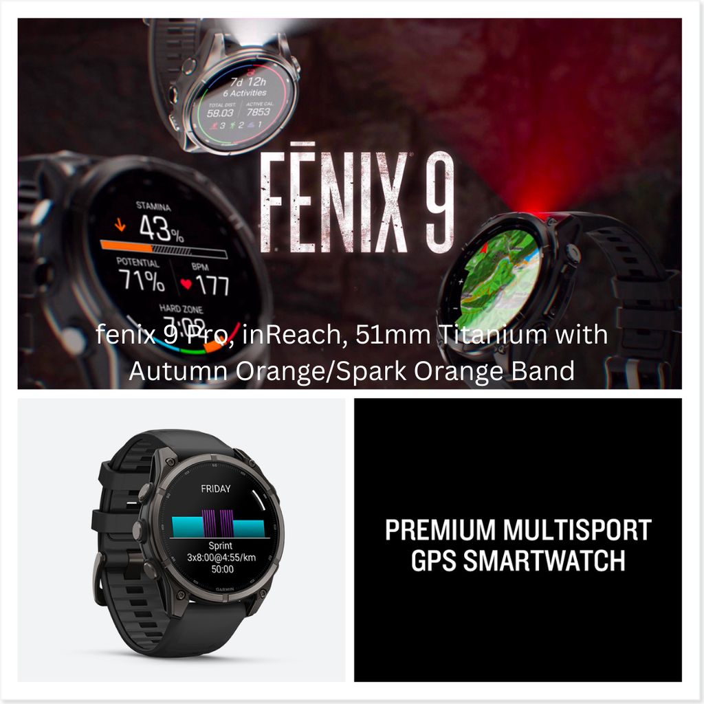 fenix 9, 47mm, Carbon Grey DLC Titanium with Black Band - Image 6
