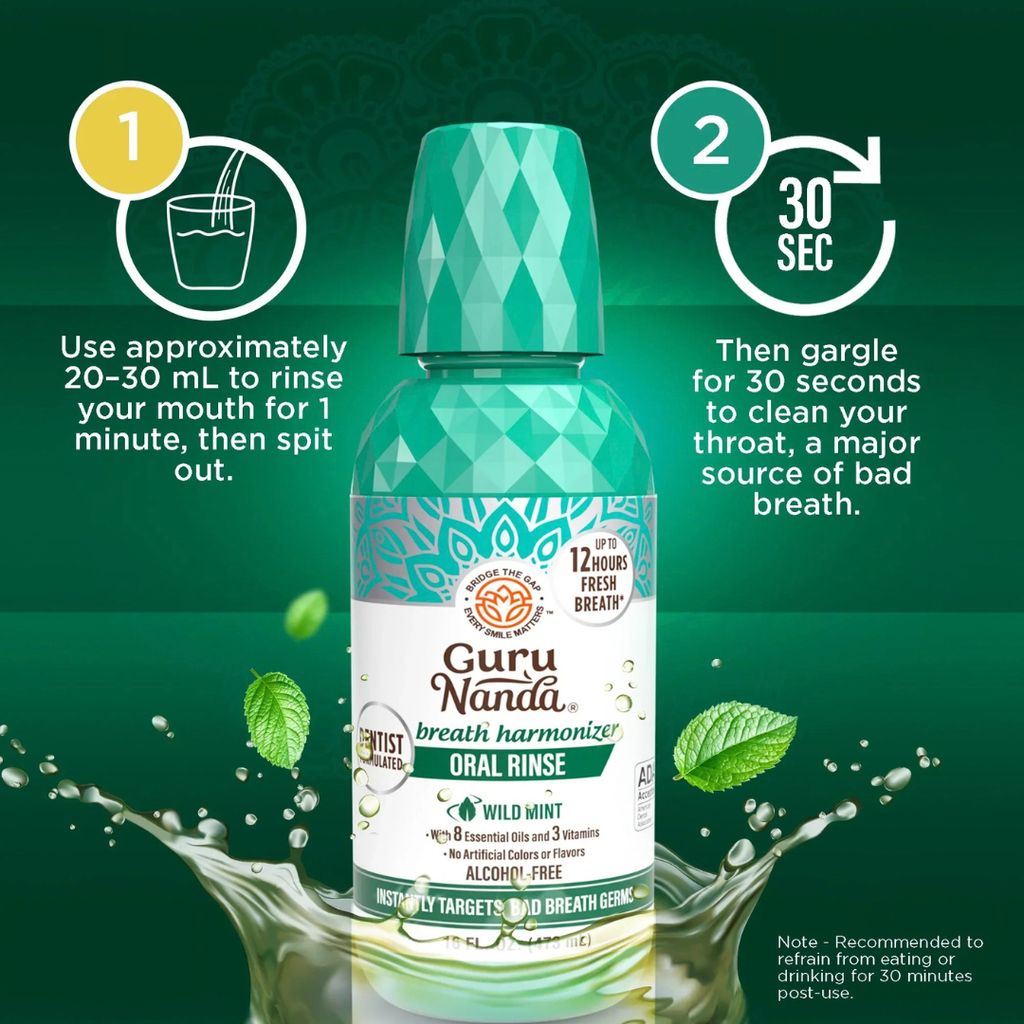 Fresh Breath Harmonizer Oral Rinse (Wild Mint) - Image 6