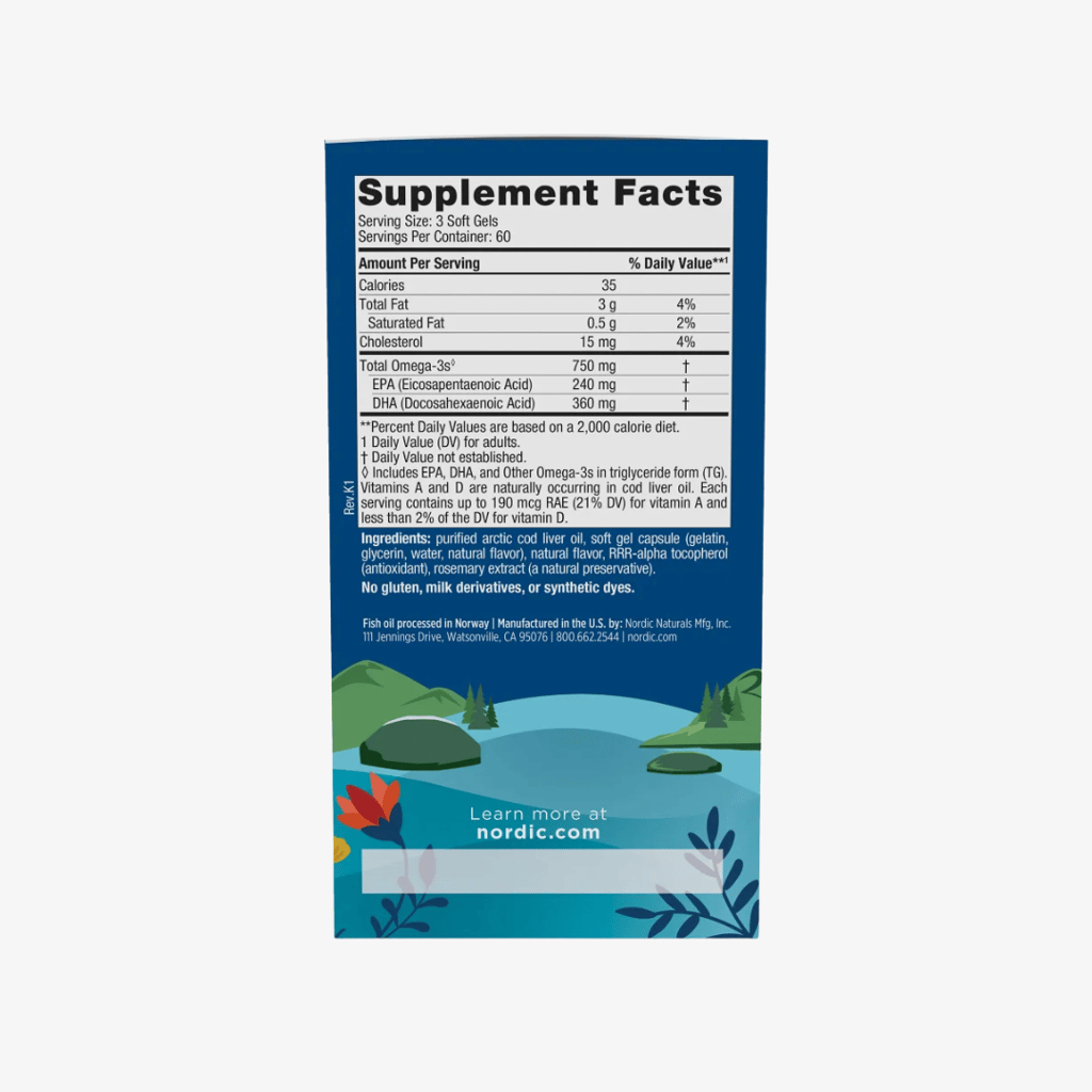 Arctic Cod Liver Oil - Soft Gels - Image 5