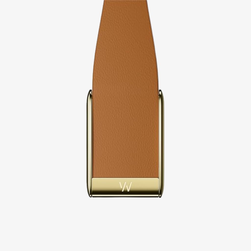 LeatherLuxe Tapered Band - MG - Camel with Gold - Image 5