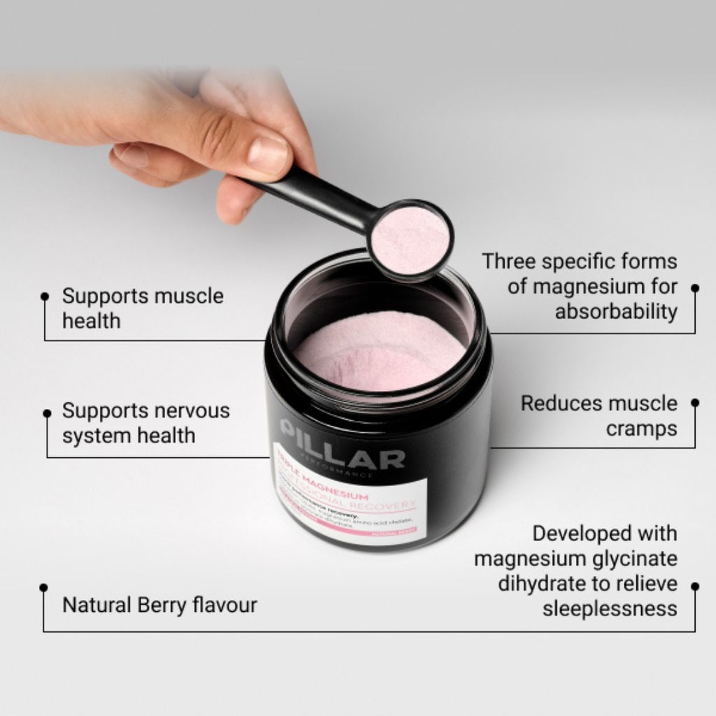 Triple Magnesium Powder: Natural Berry (Glass Jar) - Image 3