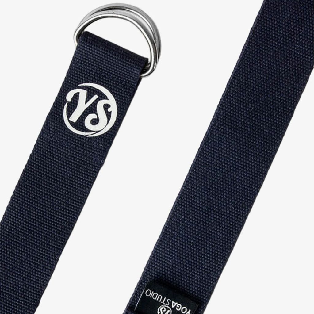 D-Ring Yoga Belt - Navy  Blue - Image 2