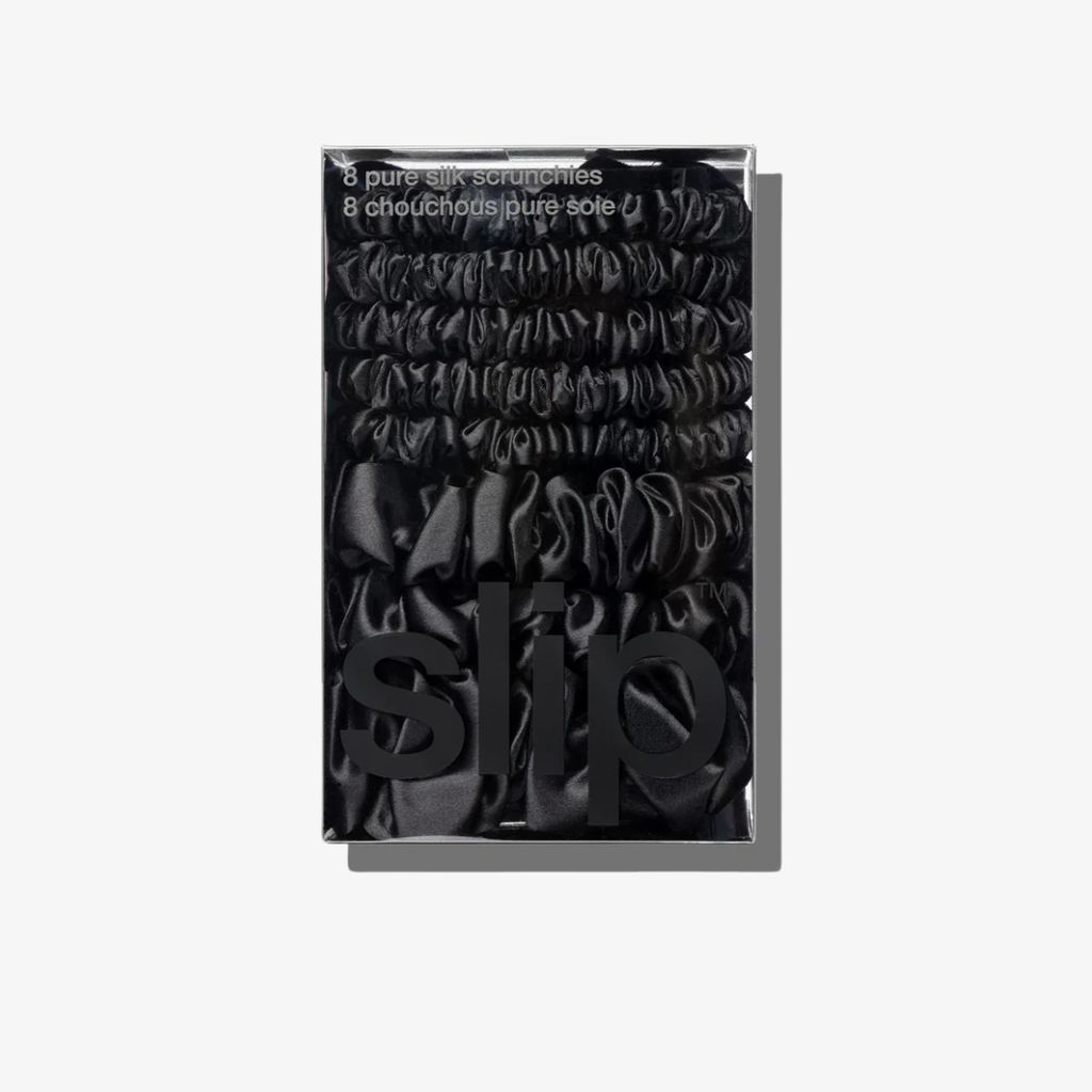 Pure Silk Assorted Scrunchies Mega Set - Black - Image 2