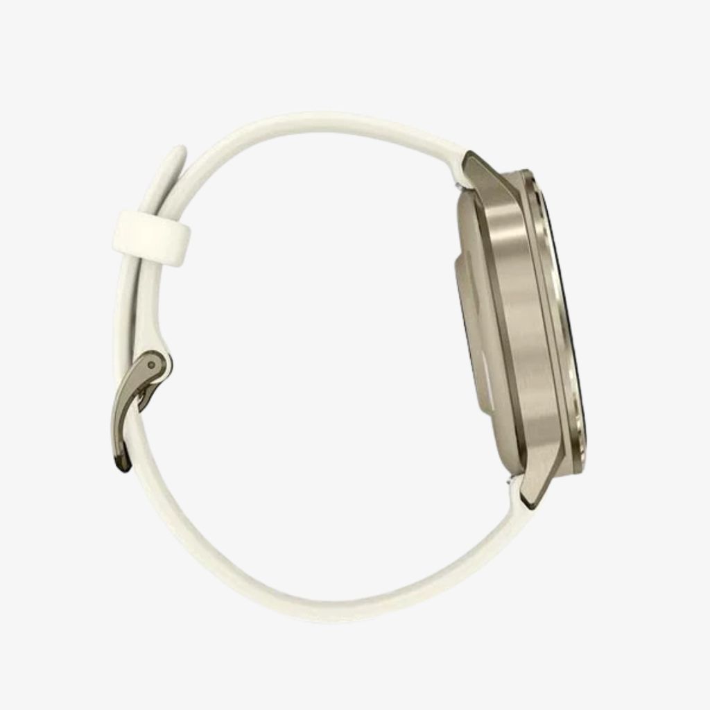 Venu® 4 - 41 mm, Lunar Gold with Bone Silicone Band - Image 4