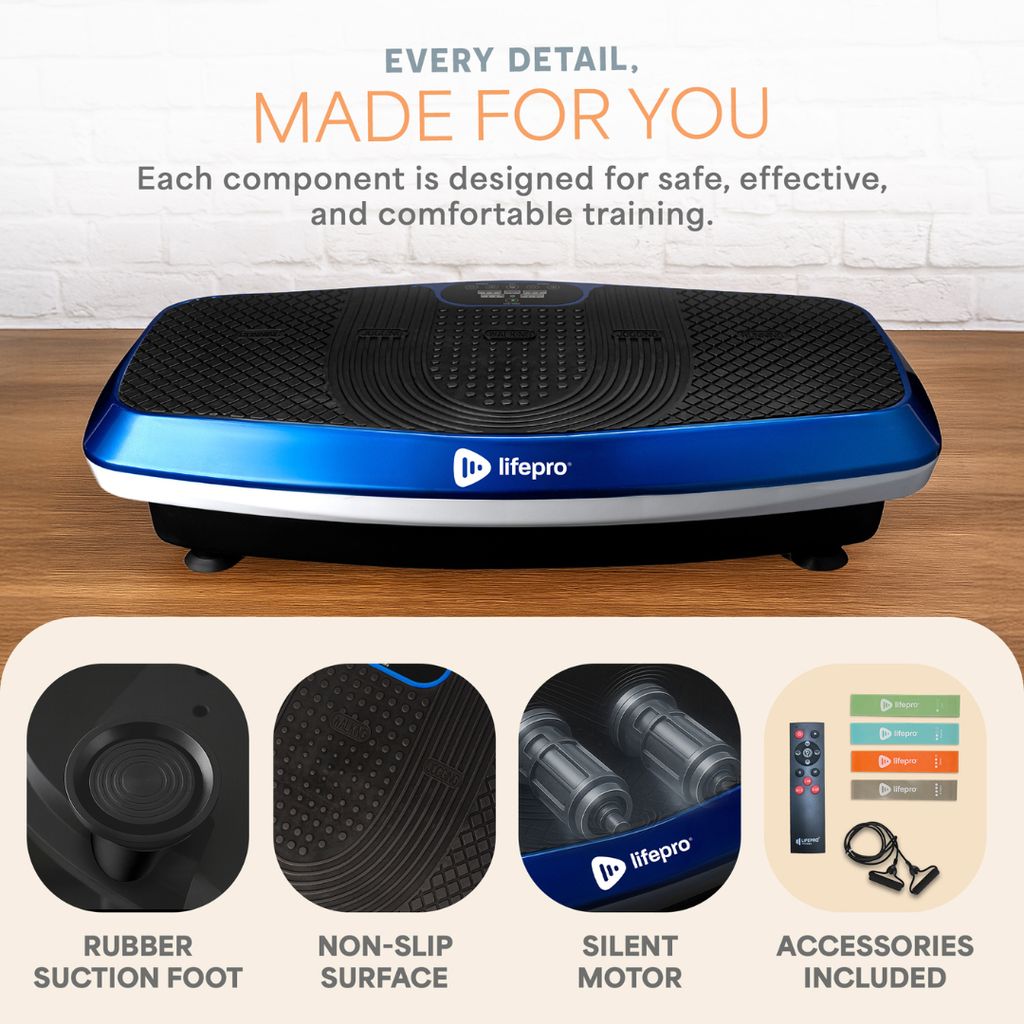 Hovert 3D Vibration Plate - Blue - Image 5