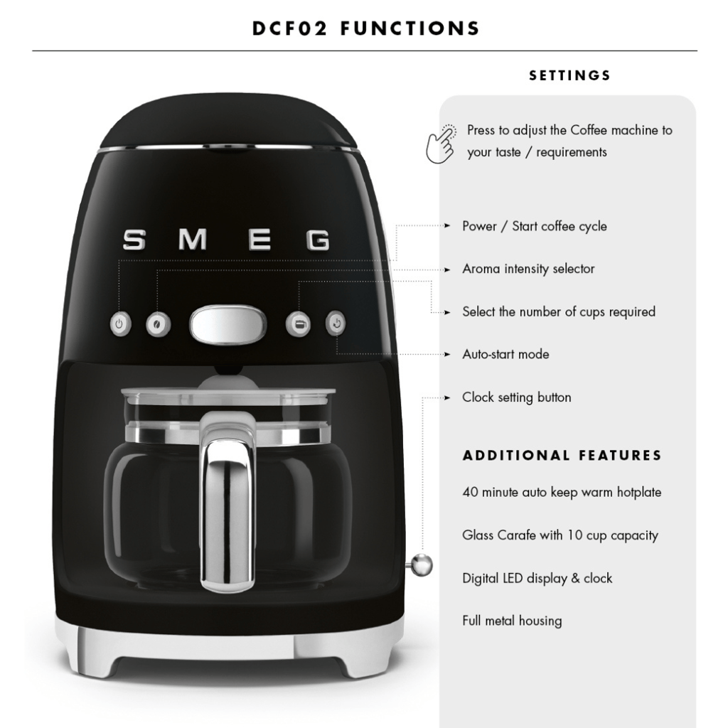 Drip Coffee Machine - Black - Image 6