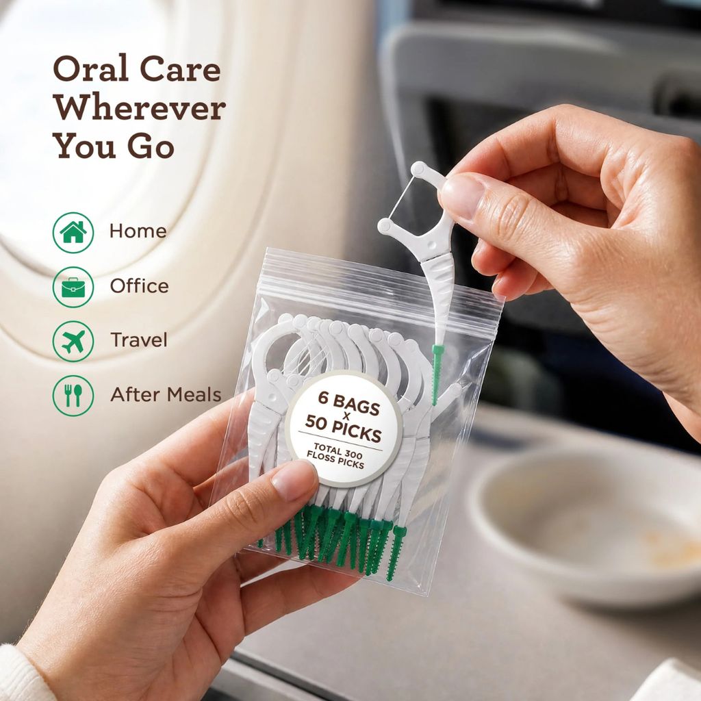 Ultimate 2 in 1 Floss Picks (Wild Mint) - Image 6