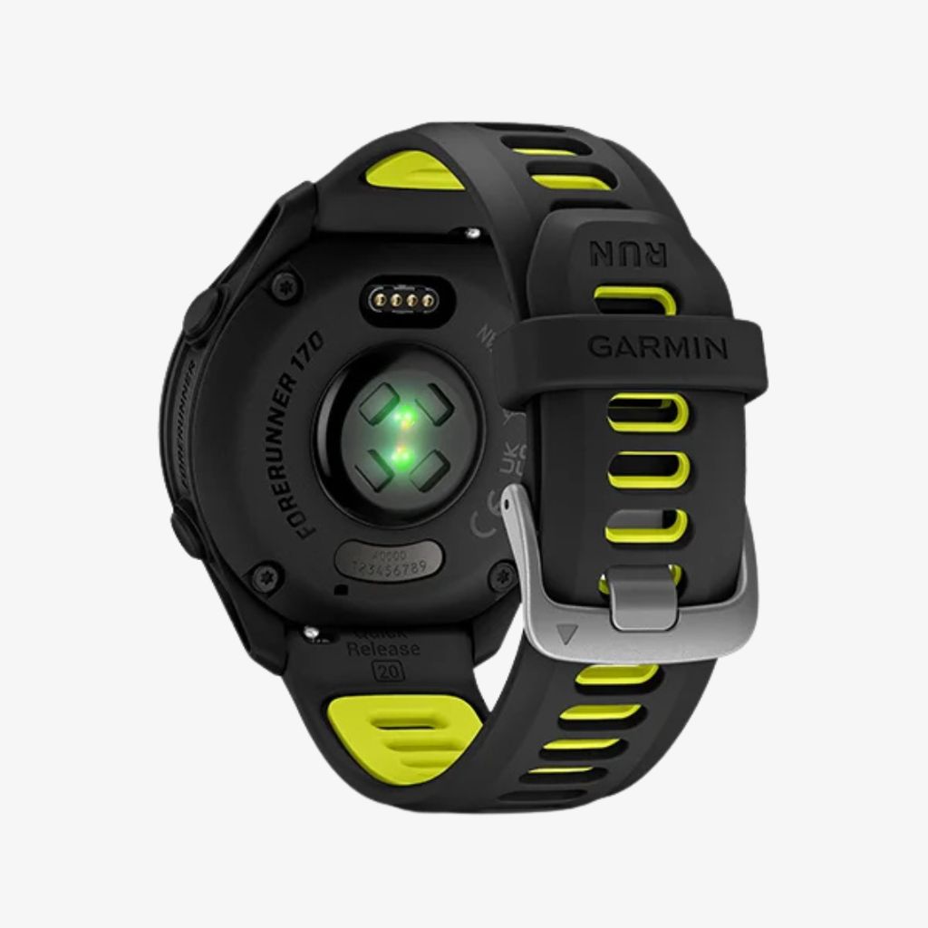 Forerunner® 170, Black with Black/Amp Yellow Band - Image 5