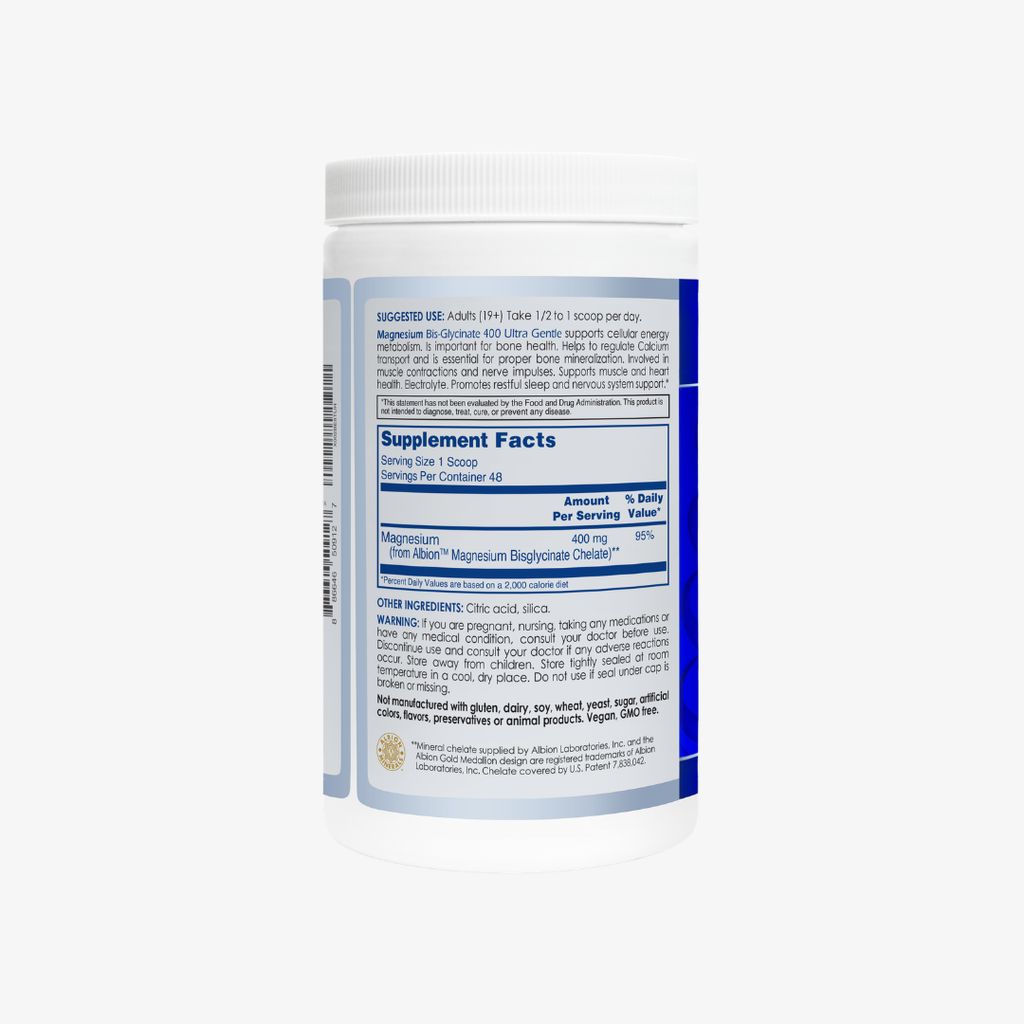 Magnesium Bis-Glycinate 400 Ultra Gentle - Powder - Image 2