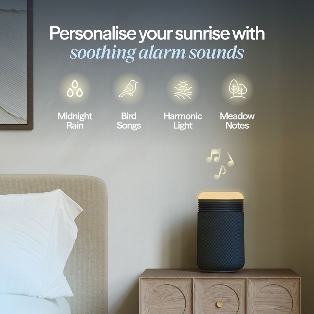 Mini Restful™ Sunrise Alarm Clock - Midnight - Image 7