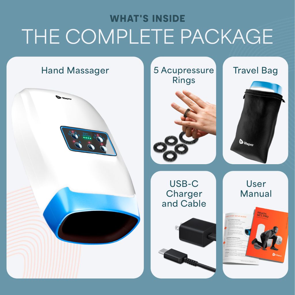 Legra Hand Massager - White - Image 5