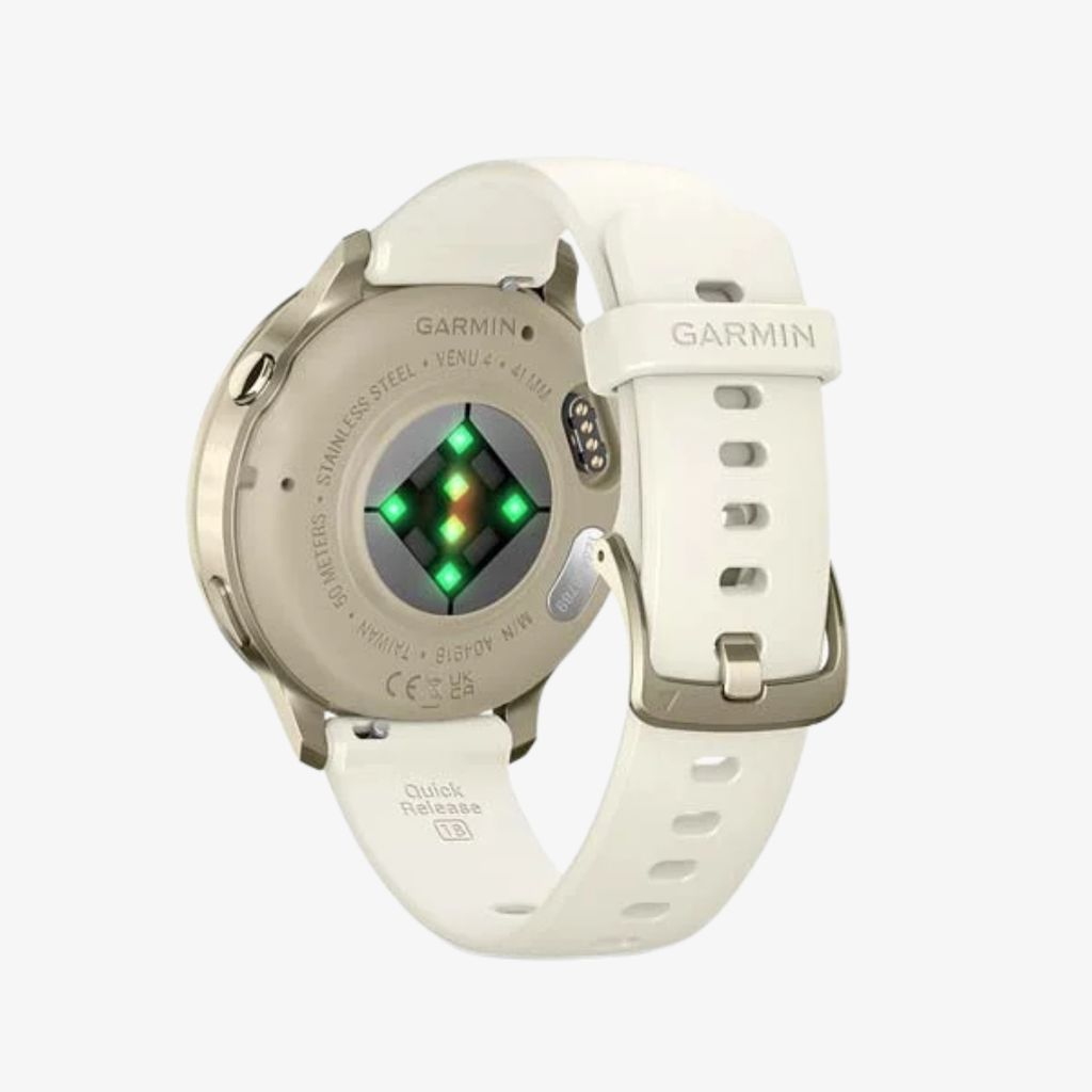 Venu® 4 - 41 mm, Lunar Gold with Bone Silicone Band - Image 5