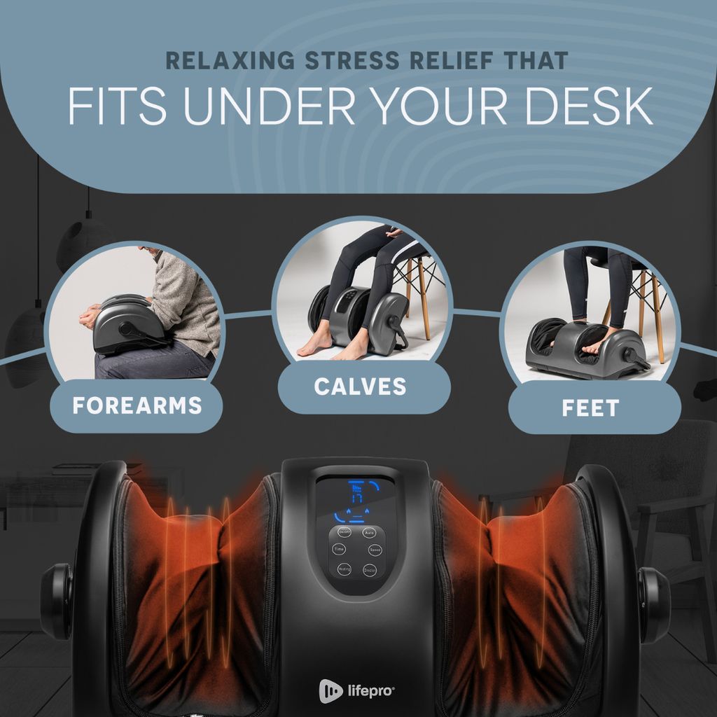 RelaxaTilt X Foot Massager - Black - Image 5