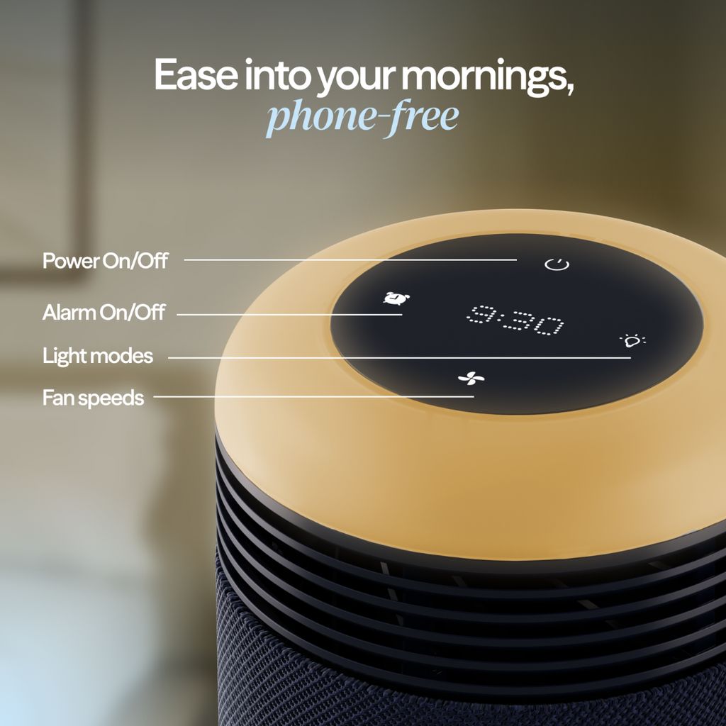 Mini Restful™ Sunrise Alarm Clock - Midnight - Image 8
